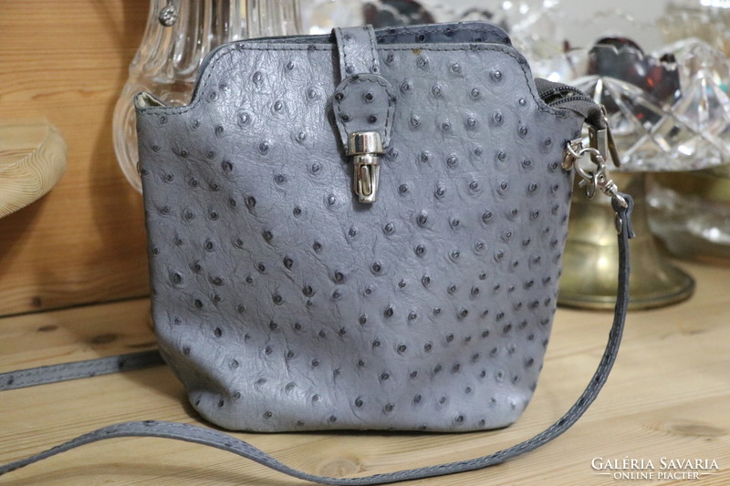 Ostrich leather bag