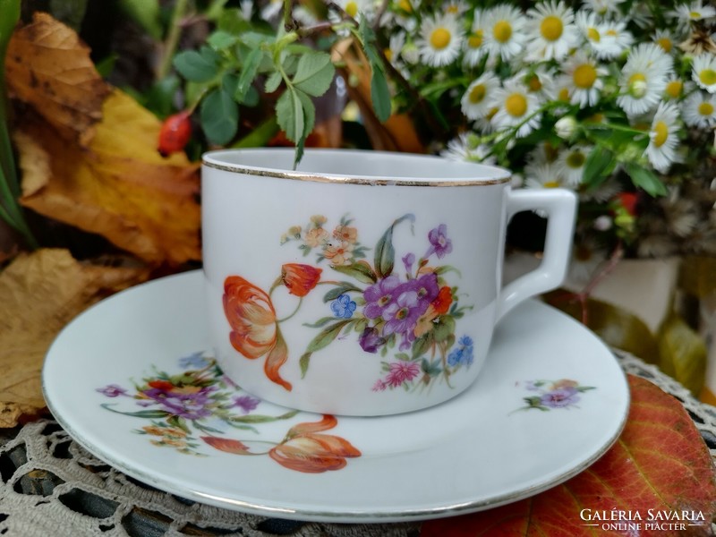 Zsolnay cup with saucer