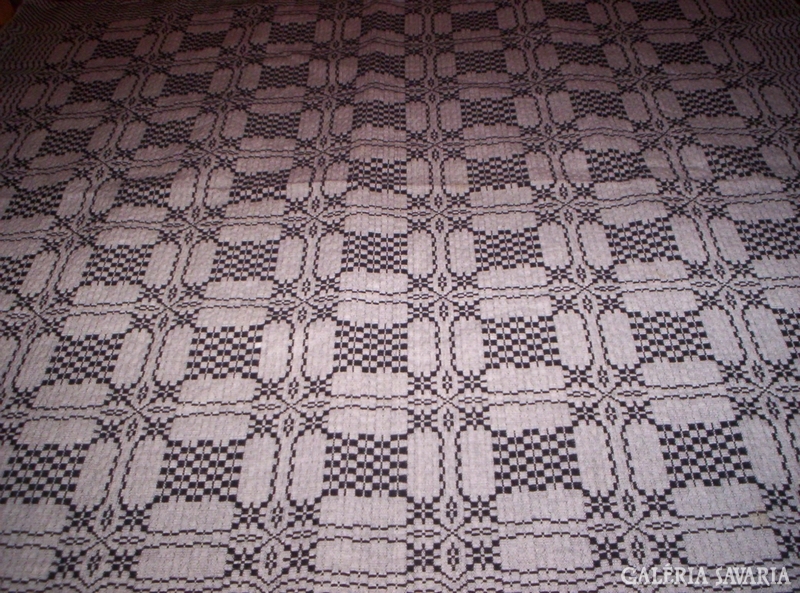 83X80 cm woven tablecloth, black-gray x