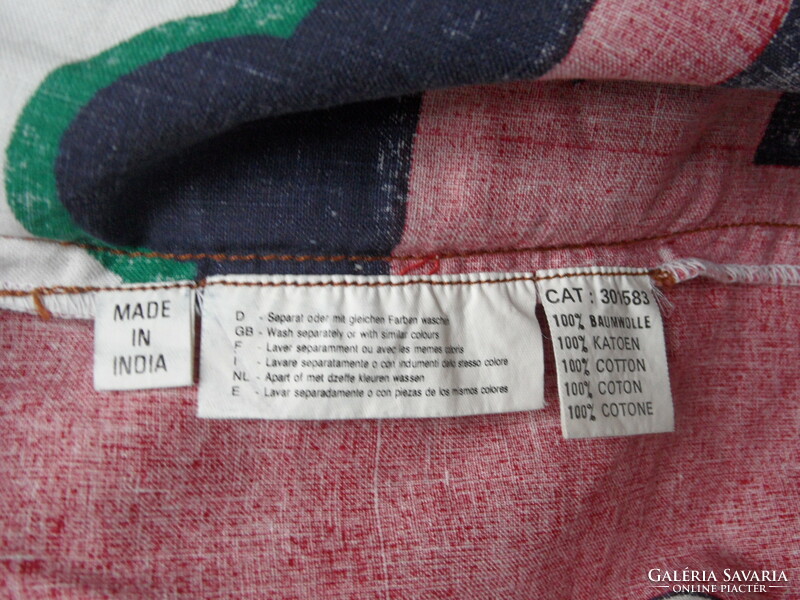 Arizona jeans colored denim shirt with Indian pattern (size L)