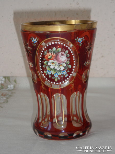 Biedermeier glass decorative glass