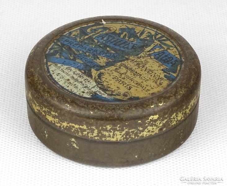 1L356 antique valda pastilles medicine box metal box tin box