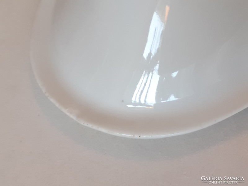 Régi szecessziós fehér porcelán Geschützt szögletes kínáló tál tálca 3 db