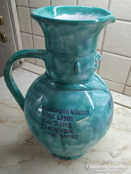 Beautiful glazed miska jug 33 cm