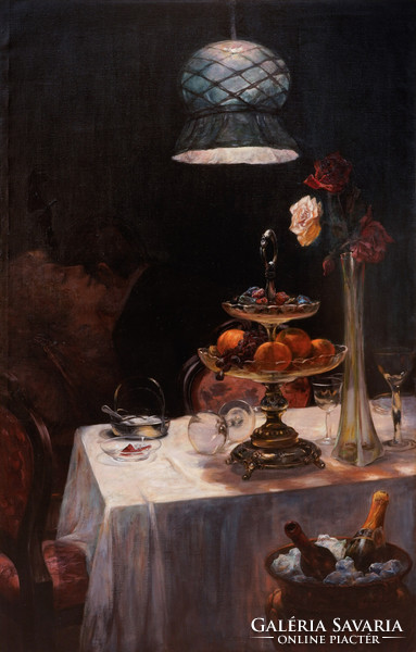 Cséley József (1868-1930): Asztali csendélet