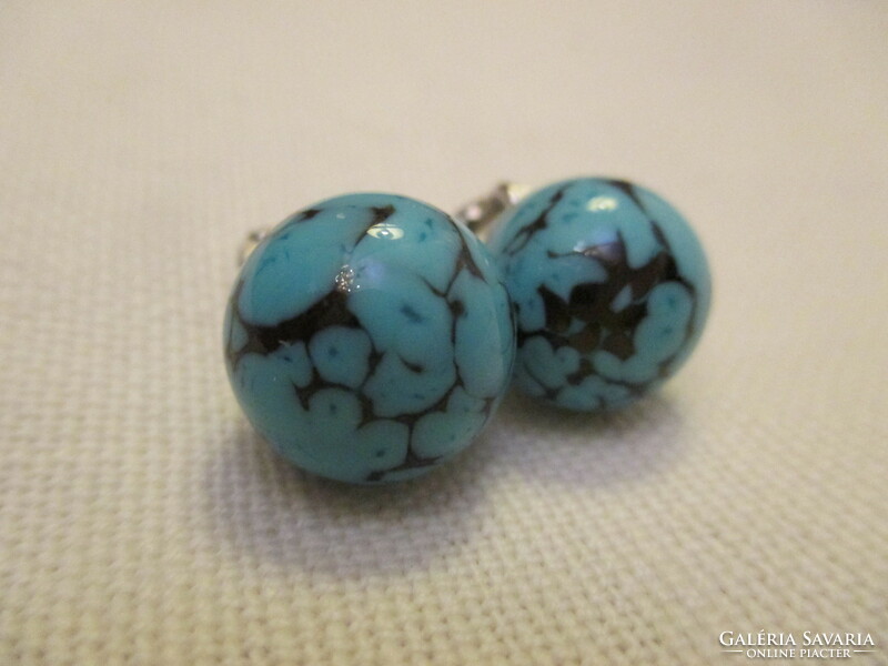Vintage turquoise clip-on earrings