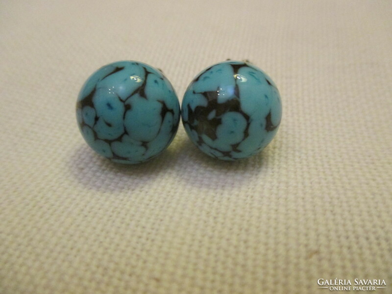 Vintage turquoise clip-on earrings