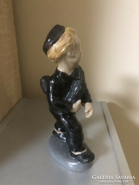 Ceramic chimney sweep figurine
