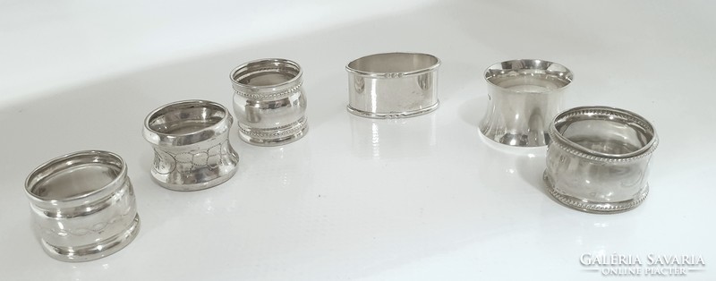 Silver (6 pieces) napkin rings