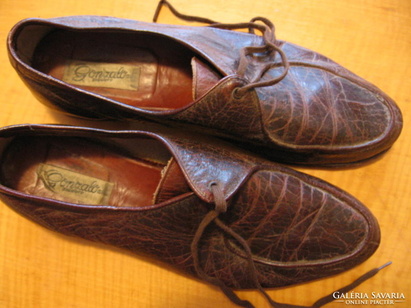 Retro gonzalo zapatero handmade everywhere leather shoes 43's