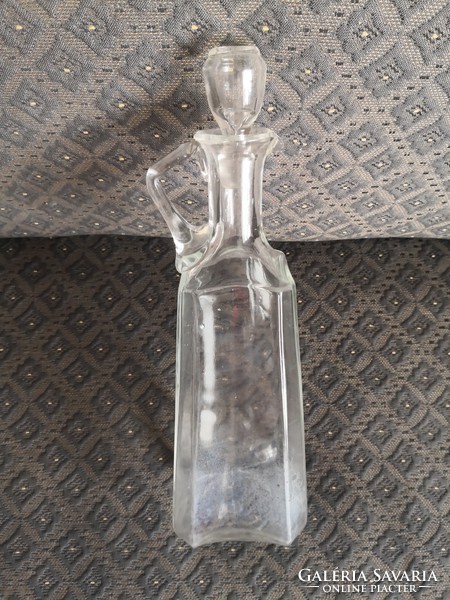 Art deco glass jug with stopper