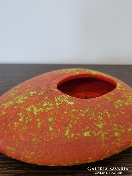 Christmas Zsuzsa applied art ceramic ikebana-19*16 cm