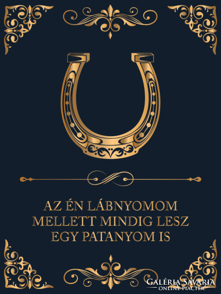 PATANYOM - lovas vászonkép idézettel