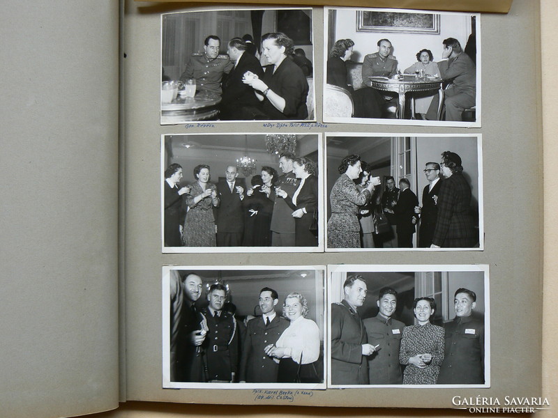 MÚZEÁLIS FOTÓALBUM 1952-BŐL, ÖSSZESEN 160 DB FOTÓVAL. (KORÁBBAN A VARSÓI MAGYAR KULT. INT. TULAJDONA