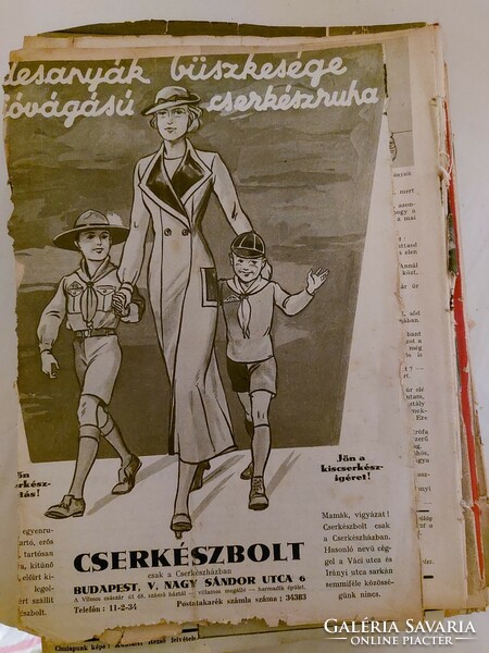 1935-1936 Cserkészág 30 pieces!