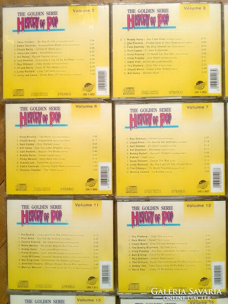 History of pop factory cd series collection 50's 60's classic pop rock music group 21 pieces