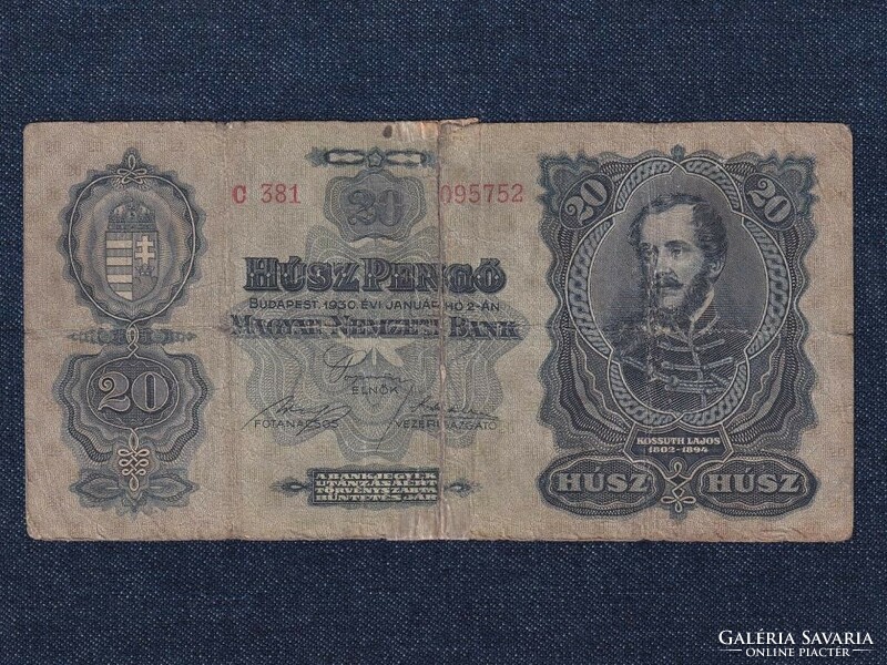 Második sorozat (1927-1932) 20 Pengő bankjegy 1930 (id67019)