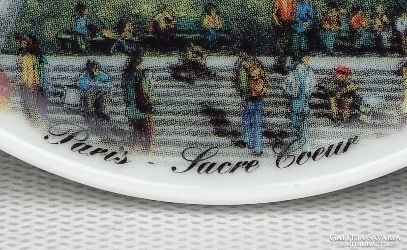 1L400 Párizs Sacré Coeur porcelán dísztányér falitányér 9.5 cm