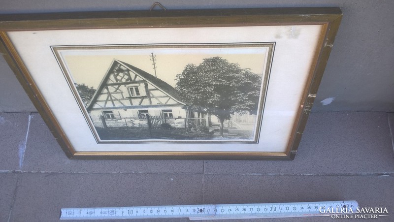 (K) print in frame with 36x26 cm frame