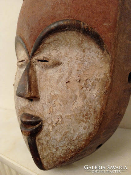 African mask vuvi ethnic group mask antique africa congo 336 drum 35 4676