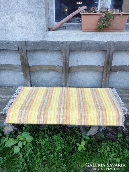 'Behind the Clouds' hand-woven wool rug, tapestry, runner, bench cover, tablecloth