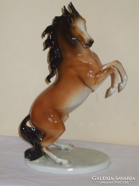 Royal dux extreme rare prancing horse hand painted. Seller