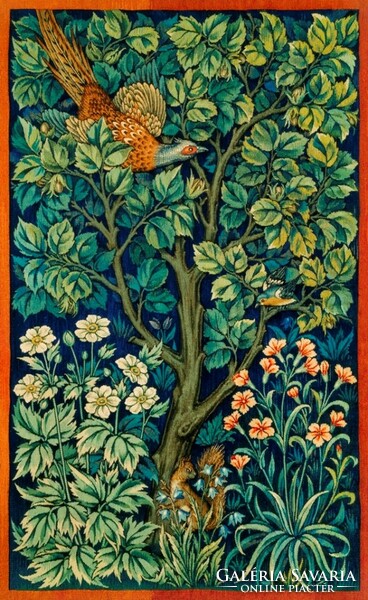 William Morris - Fácán - vakrámás vászon reprint