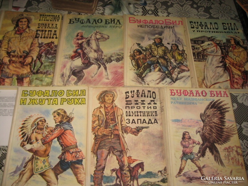 The Adventures of Buffalo Bill 7 Indian-cowboy youth adventure novels from the 70s