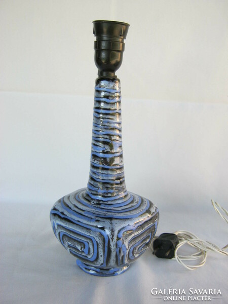 Retro Hungarian industrial artist ceramic lamp fixture