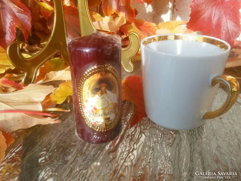 Mariazell memorial mug with consecrated candle