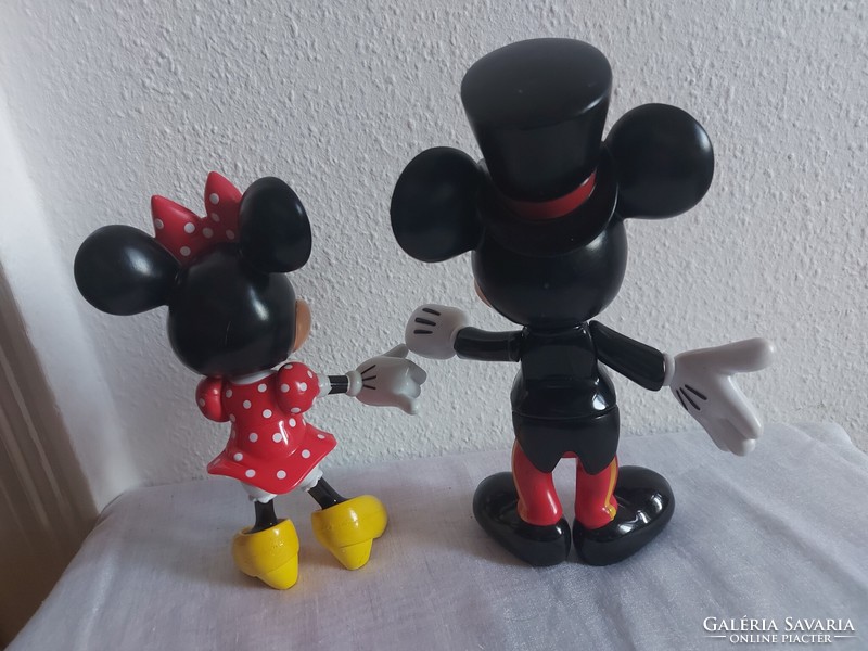 Disney minnie and mickey mouse figure movable limbs, waist, head