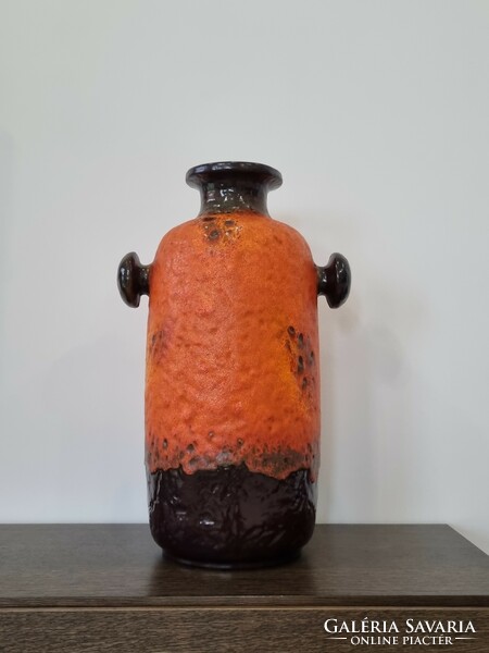 Carstens fat lava ceramic floor vase, very rare collector's item (1896-50)-52 cm
