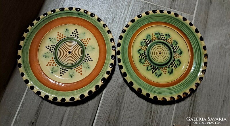 Ceramic frame wall plate, tali plates, folk things, rustic decoration, for decoration, collector's items