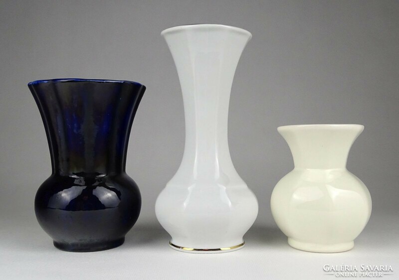 1L471 old porcelain vase 3 pieces