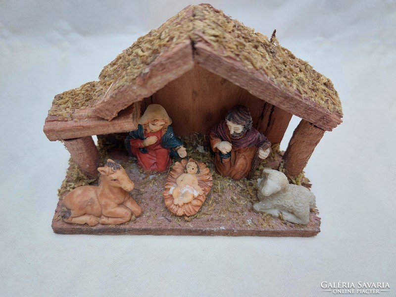 Karácsonyi betlehem jászol dekoráció