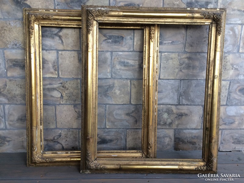 2 antique bieder frames in original condition - together