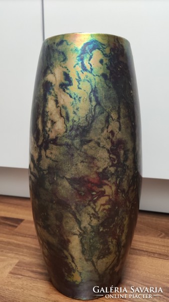 Cihalek art nouveau decorative vase - Zsolnay - Labrador