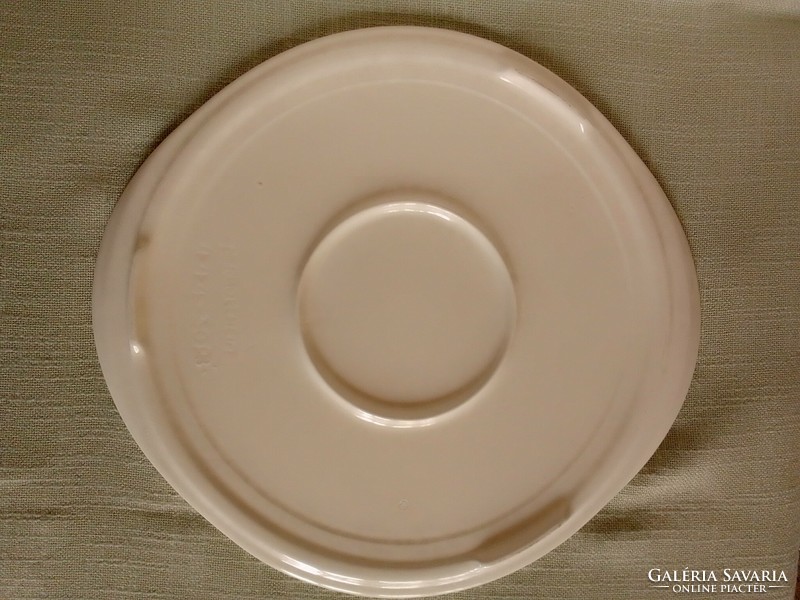Vintage retro old German Herrbolzheim earthenware ceramic cake plate serving coaster 30.5 cm, flawless