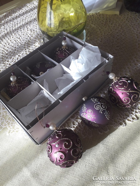 Christmas craft glass balls