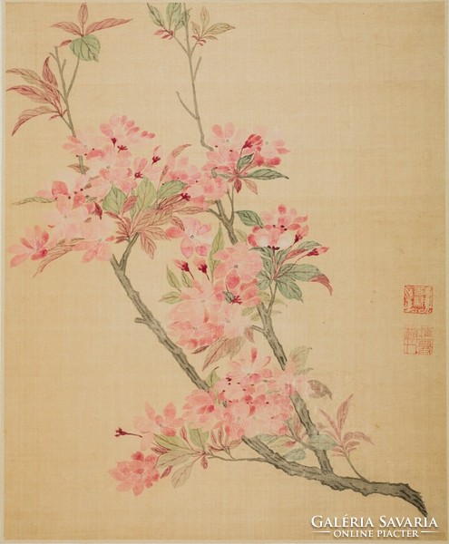 Ma yuanyu - apple tree blossom - canvas reprint