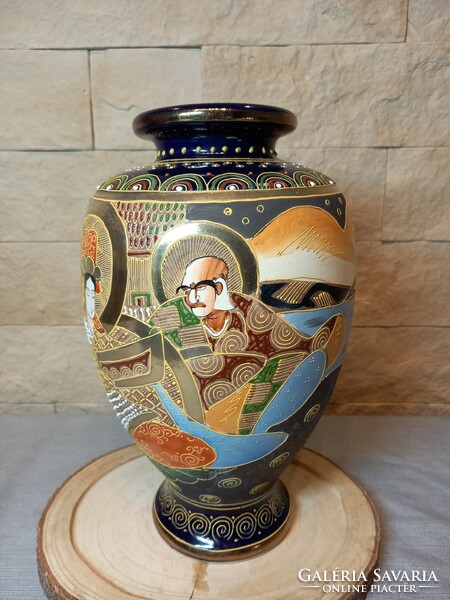 Japán Satsuma váza 20 század eleje.
