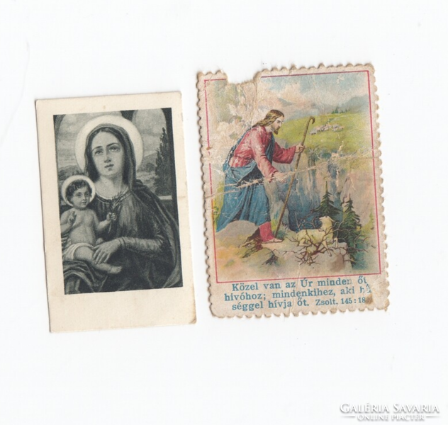 2 stamps of holy images - prayer images