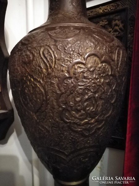 Antique Arabic Persian copper vase 66cm