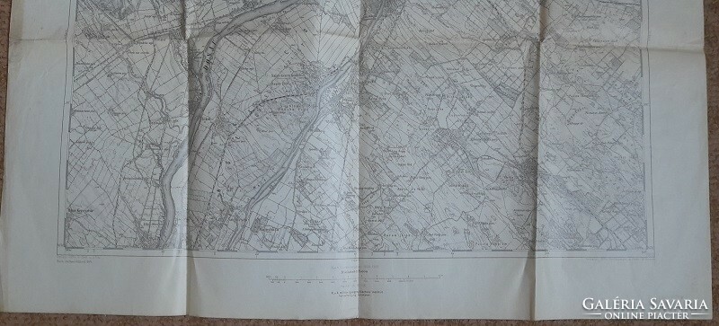 Budapest és Tétény katonai térkép 1902