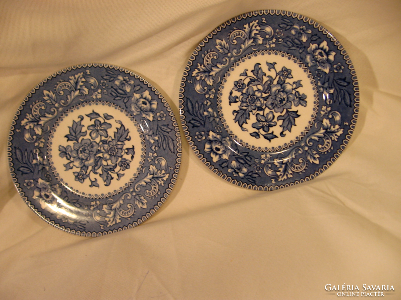 Retro english small plate westminster by wood & sons potters for over 200 years in pairs