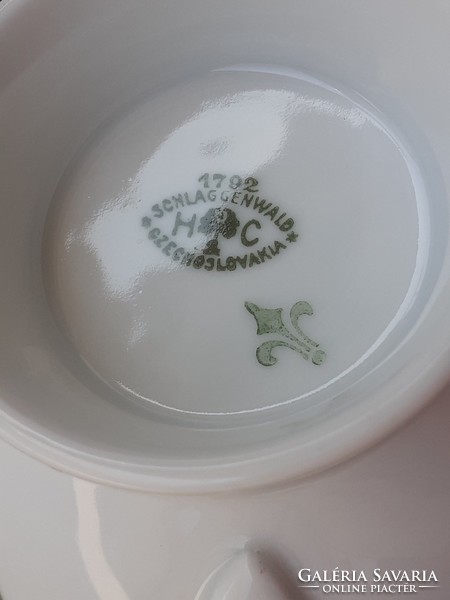Old porcelain art deco base cup h c schlaggenwald
