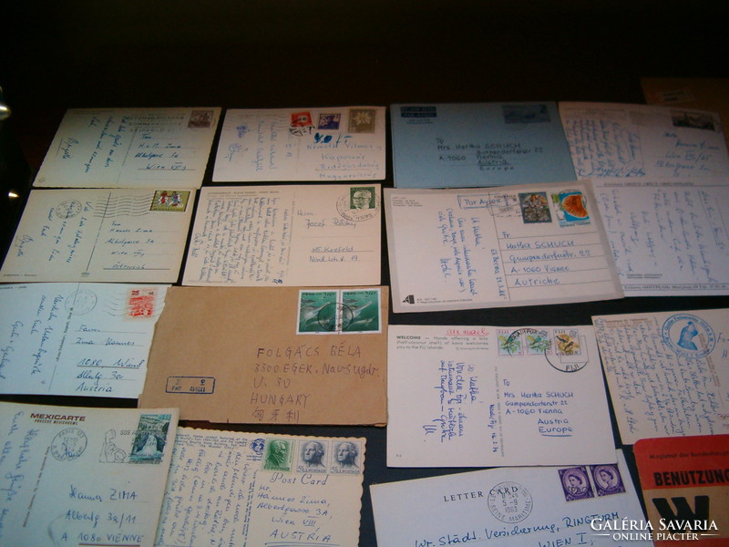 70 darab vegyes boritékok képeslapok külföldi belföldi FDC  k boriték levél bélyeg KIÁRUSÍTÁS