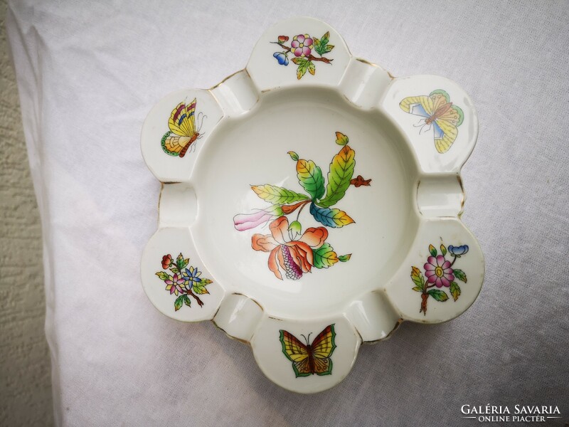 Herend Victoria pattern butterfly, ashtray, ashtray ash, ashtray, elegant luxury design