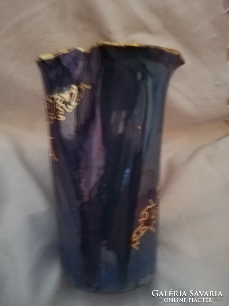Segesdi bori art deco gilded vase