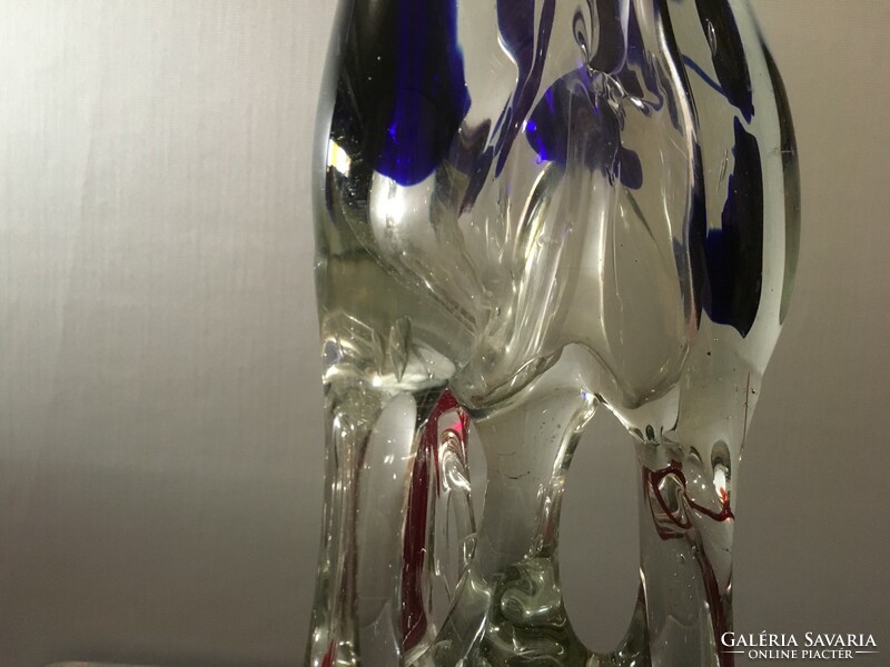 Murano non-figurative glass sculpture of the xx. No. From the beginning!! 39 cm! Approx: 4 kg!!!